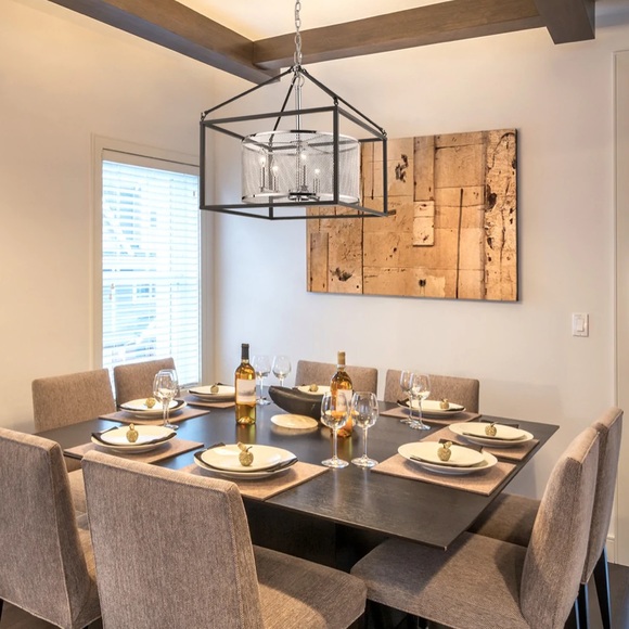 NWT Golden Lighting London 5-Light Pendant No Cage In Chrome - Picture 7 of 7